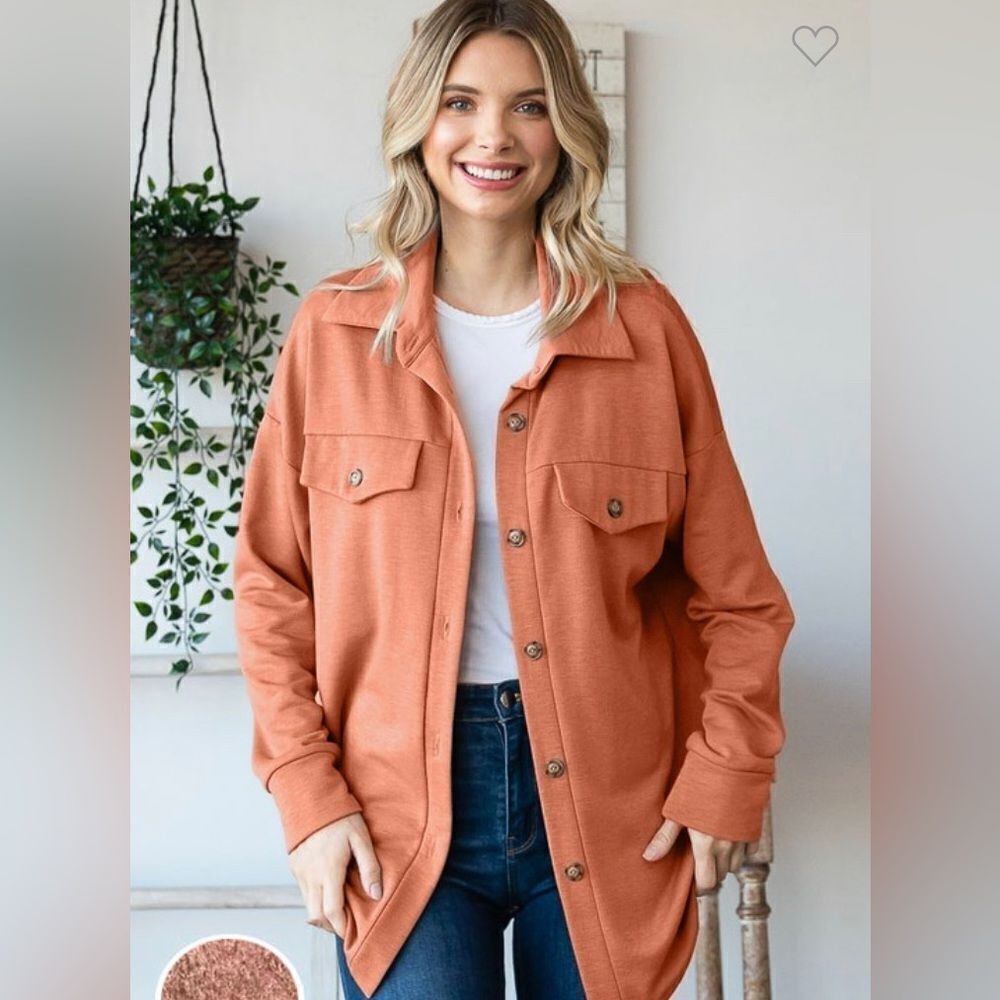 Rust Colored Casual Jacket‎